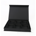 Caja de papel de lujo negro ecológico